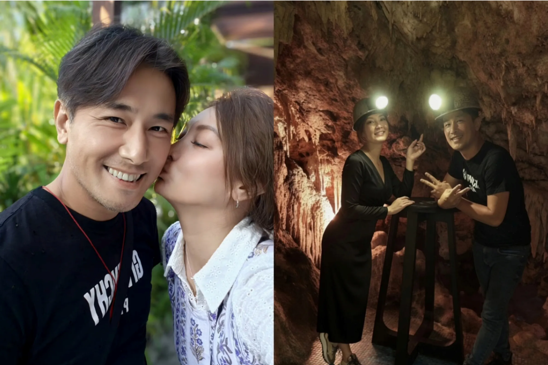 傅子純遺孀分享多張夫妻倆的渡假照。(圖/翻攝自臉書)